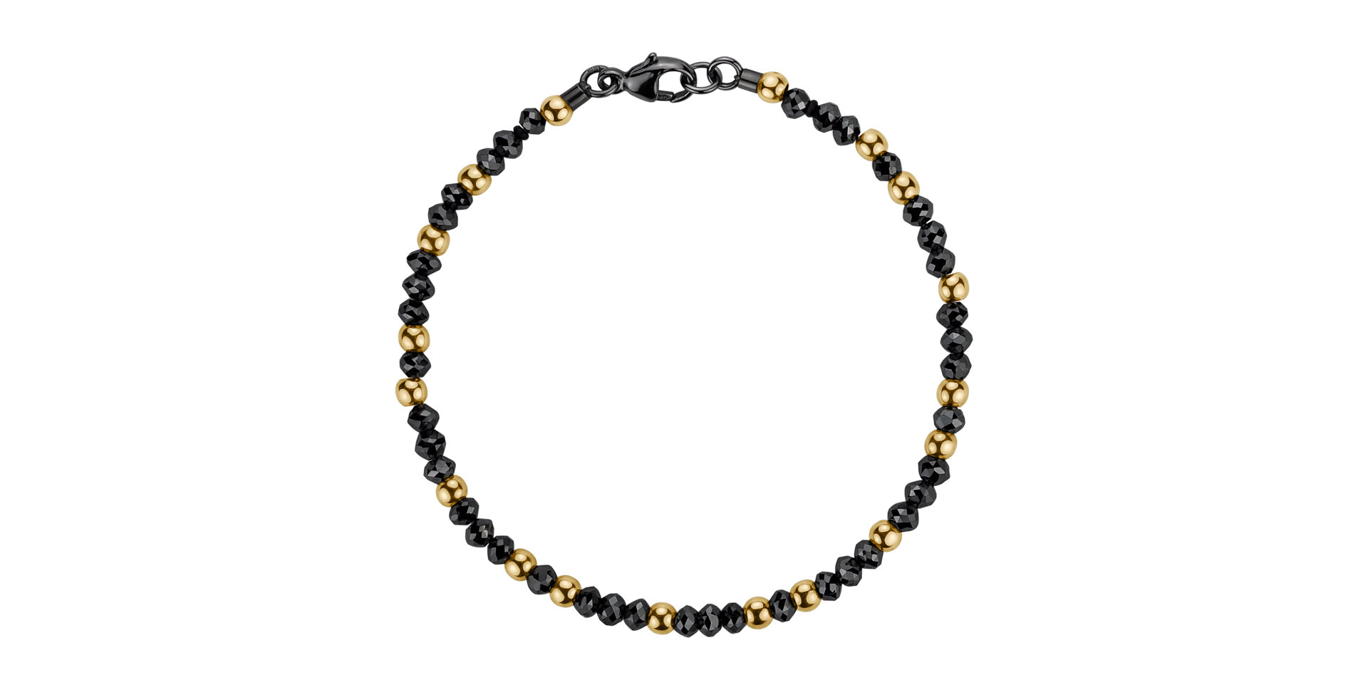 Náramek s černými diamanty Black Eminence