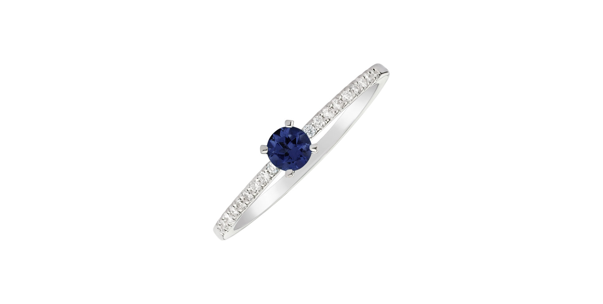 Prsten s safírem a diamanty Gem Simplicity
