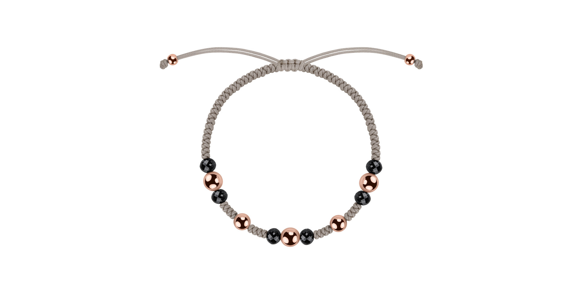 Náramek s černými diamanty Mirror Balls