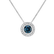 Náhrdelník s modrým diamantem a bílými diamanty Sparkling Circuit3