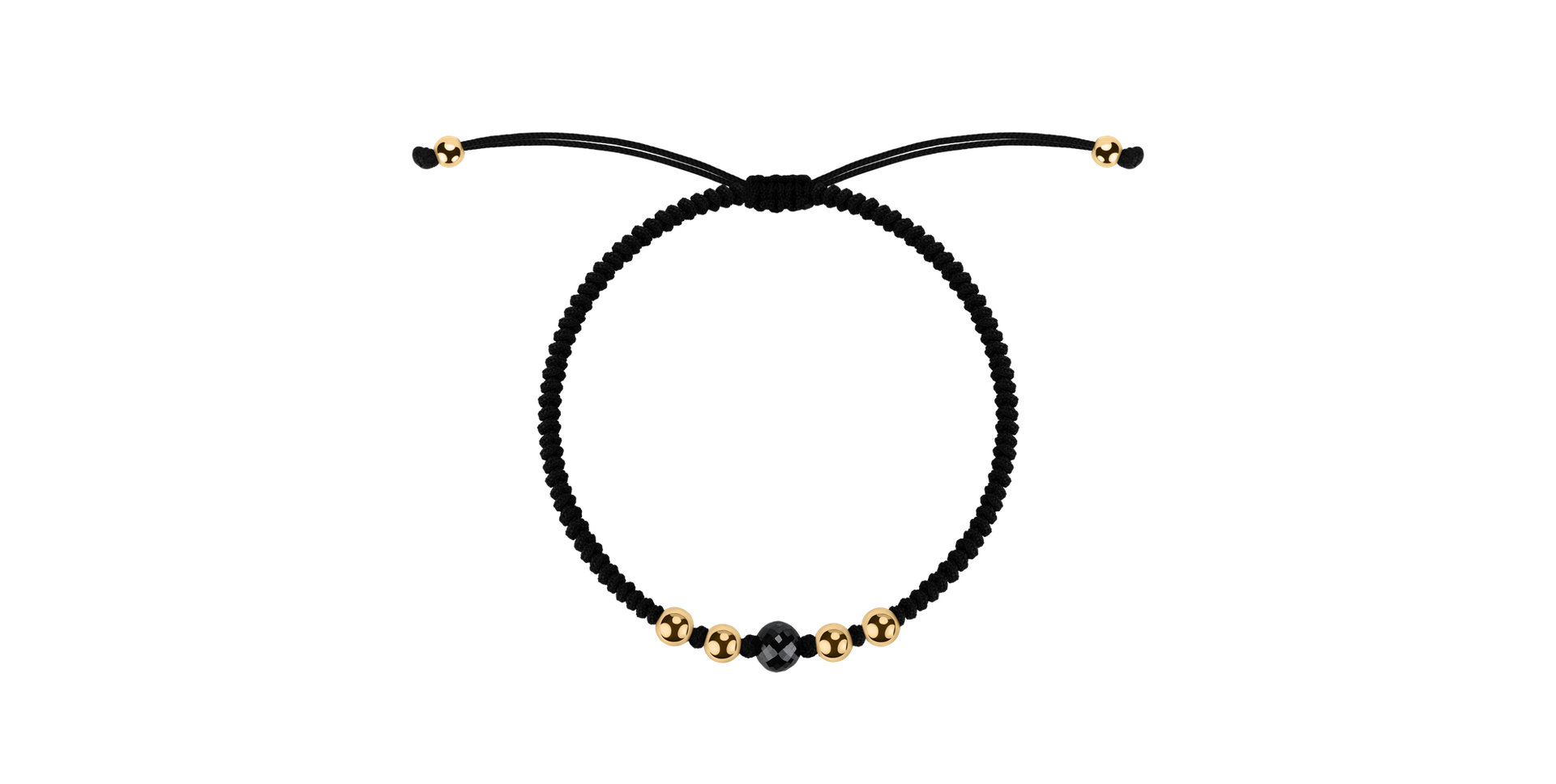 Náramek s černými diamanty Secret Magic