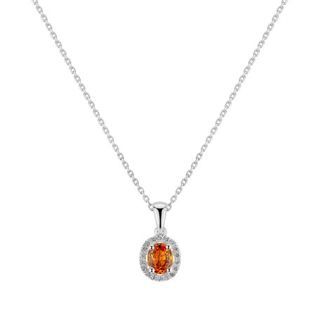 Přívěs se safírem a diamanty Royal Love