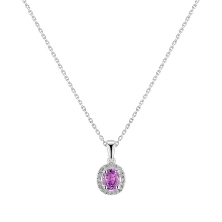 Přívěs se safírem a diamanty Royal Love