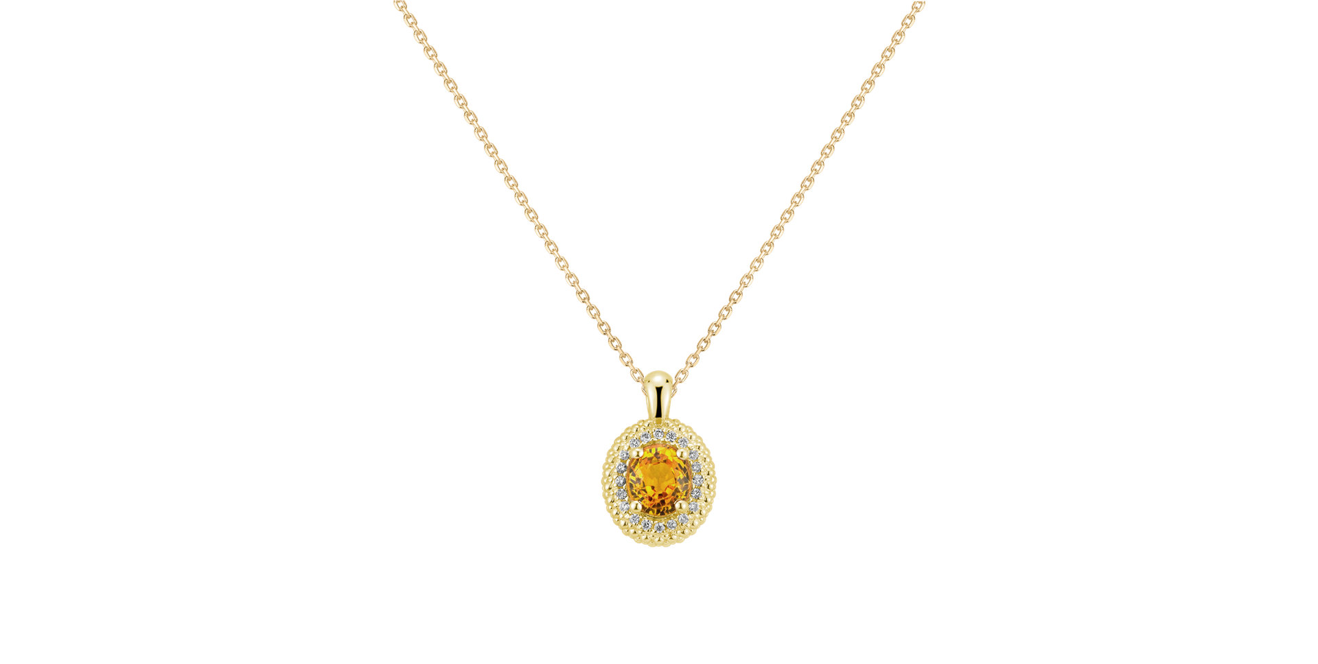 Náhrdelník se safírem a diamanty Nobility Secret