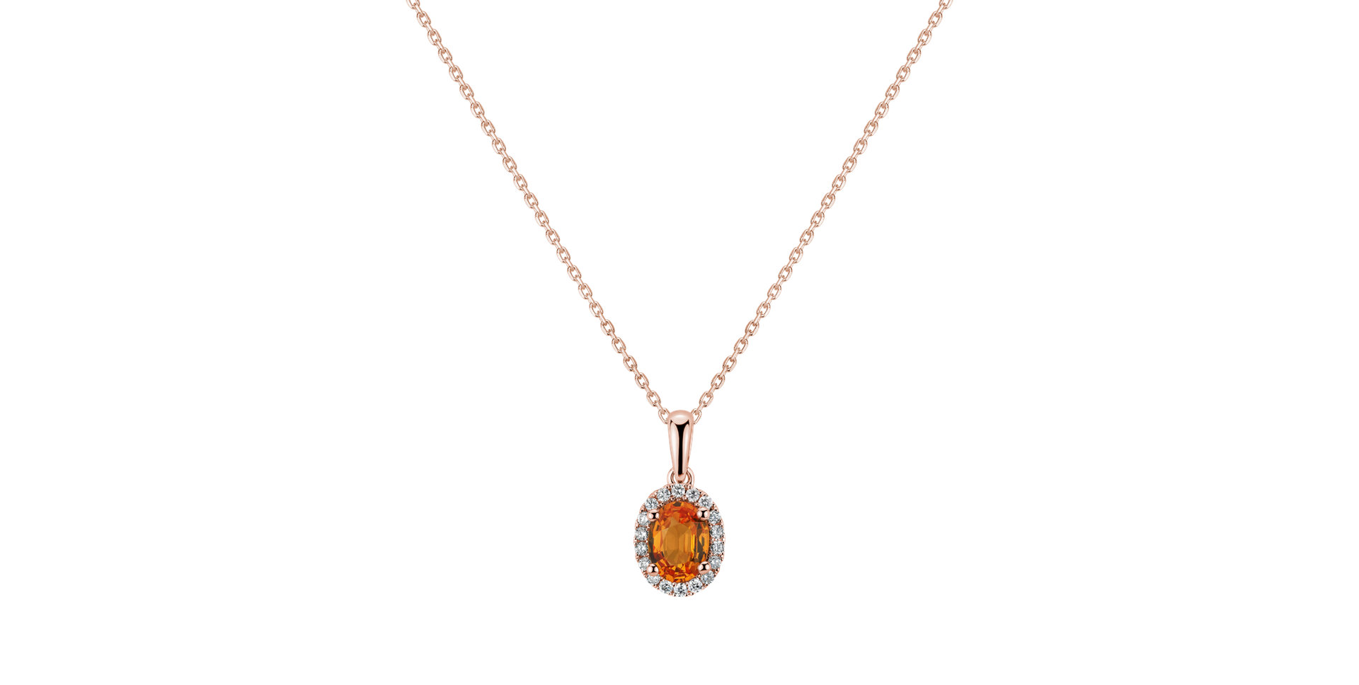 Přívěs se safírem a diamanty Princess Essence