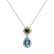 Náhrdelník s diamanty, topazem a peridotem Tough Decision3