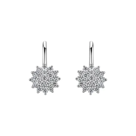 Náušnice s diamanty Delicate Star