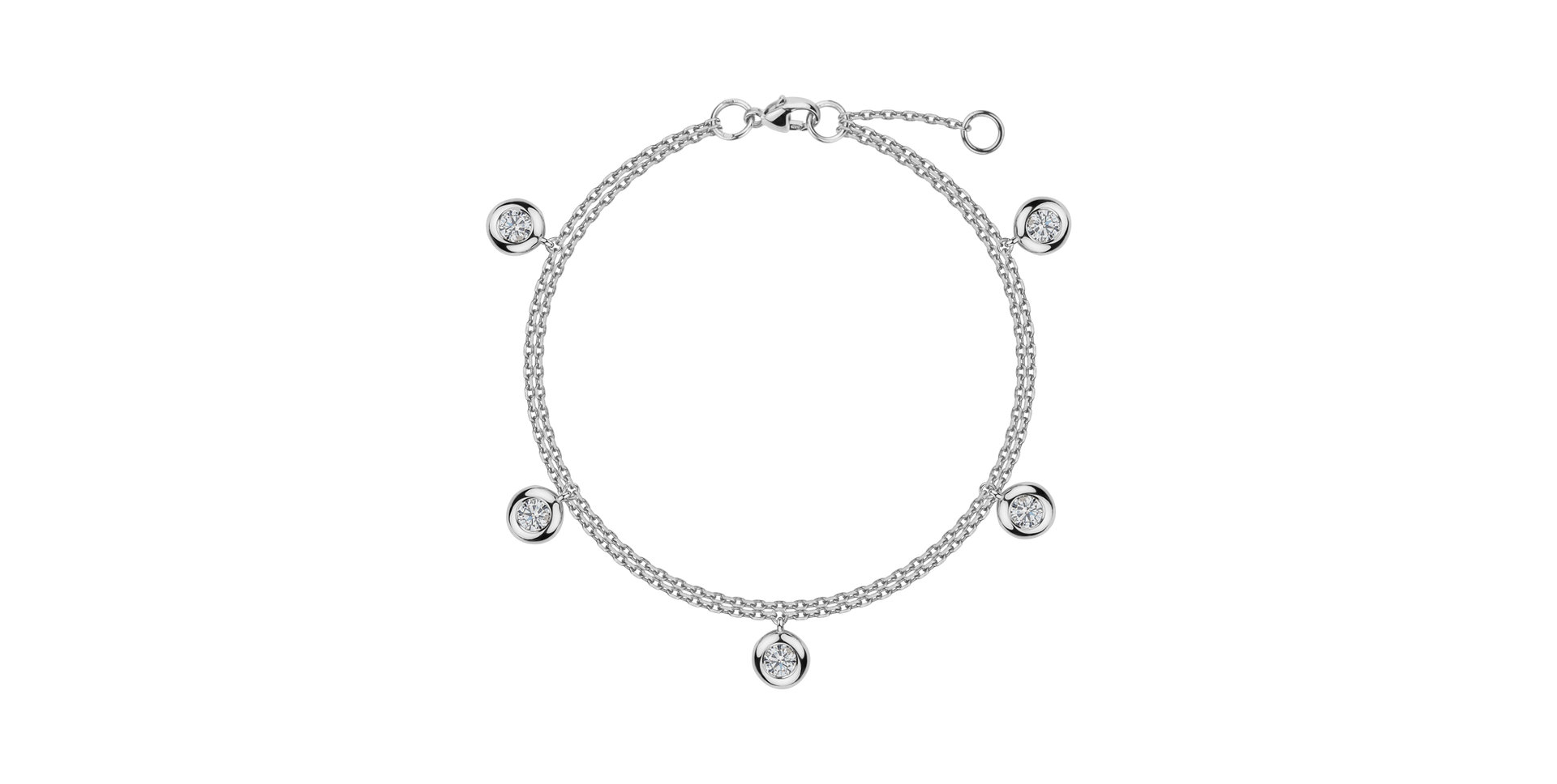 Náramek s diamanty Delouise