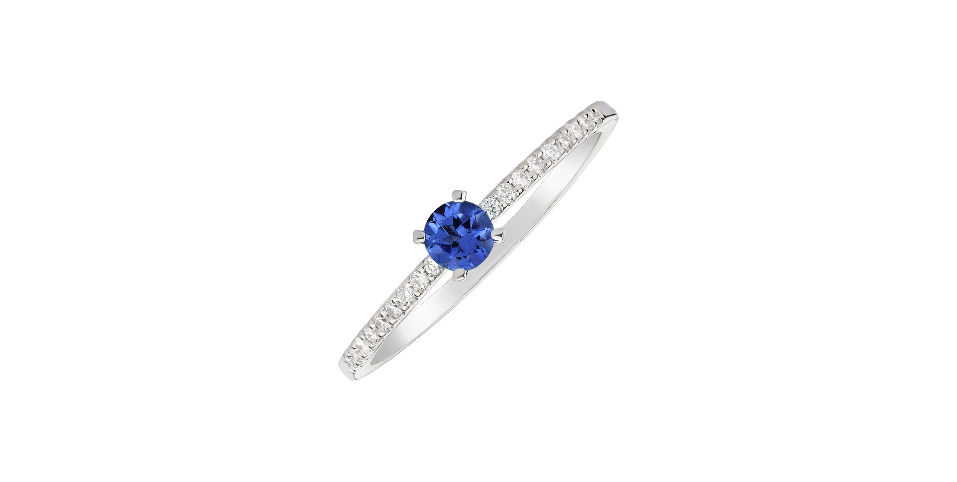 Prsten s tanzanitem a diamanty Gem Simplicity