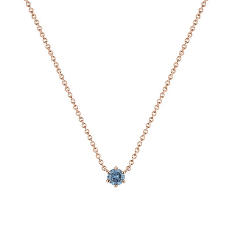 Náhrdelník s modrým diamantem Essential Drop