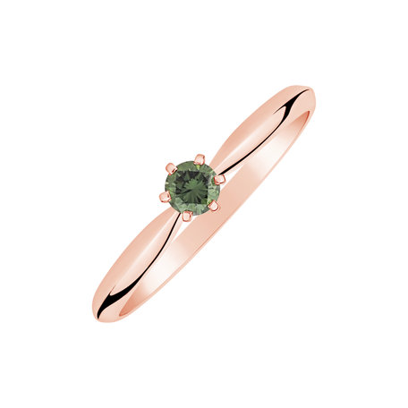 Prsten se zeleným diamantem Eternal Joy