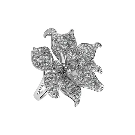 Prsten s diamanty Royal Flower