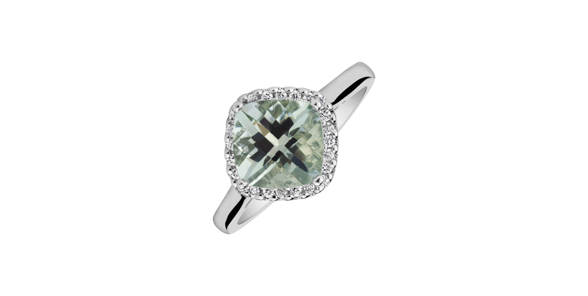 Prsten s ametystem a diamanty Marin