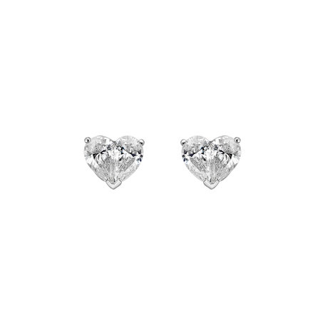 Náušnice s diamanty Cold Heart