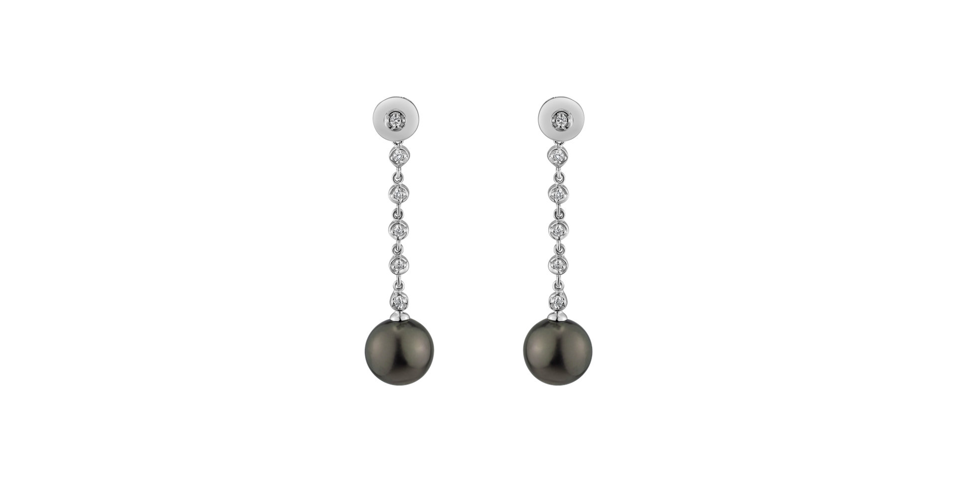 Náušnice s perlou a diamanty Seafront