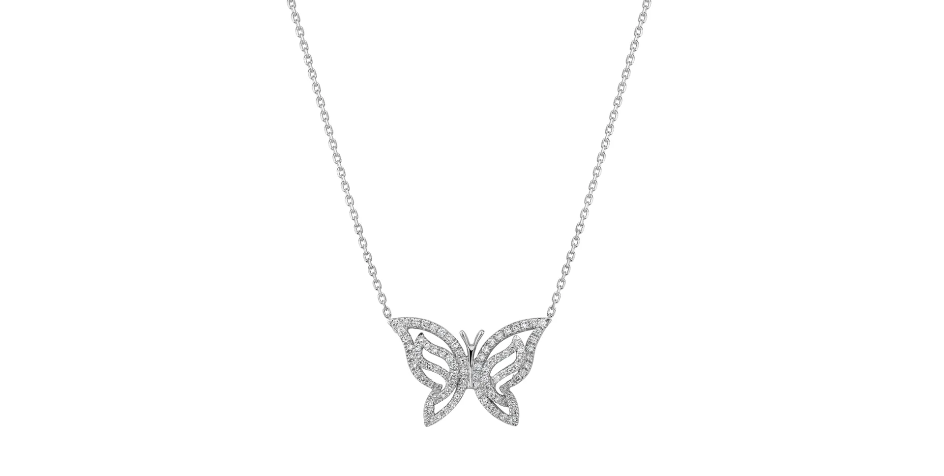 Náhrdelník s diamanty Wings of the Sping