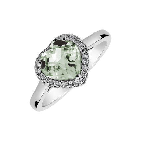 Prsten s ametystem a diamanty Daethana