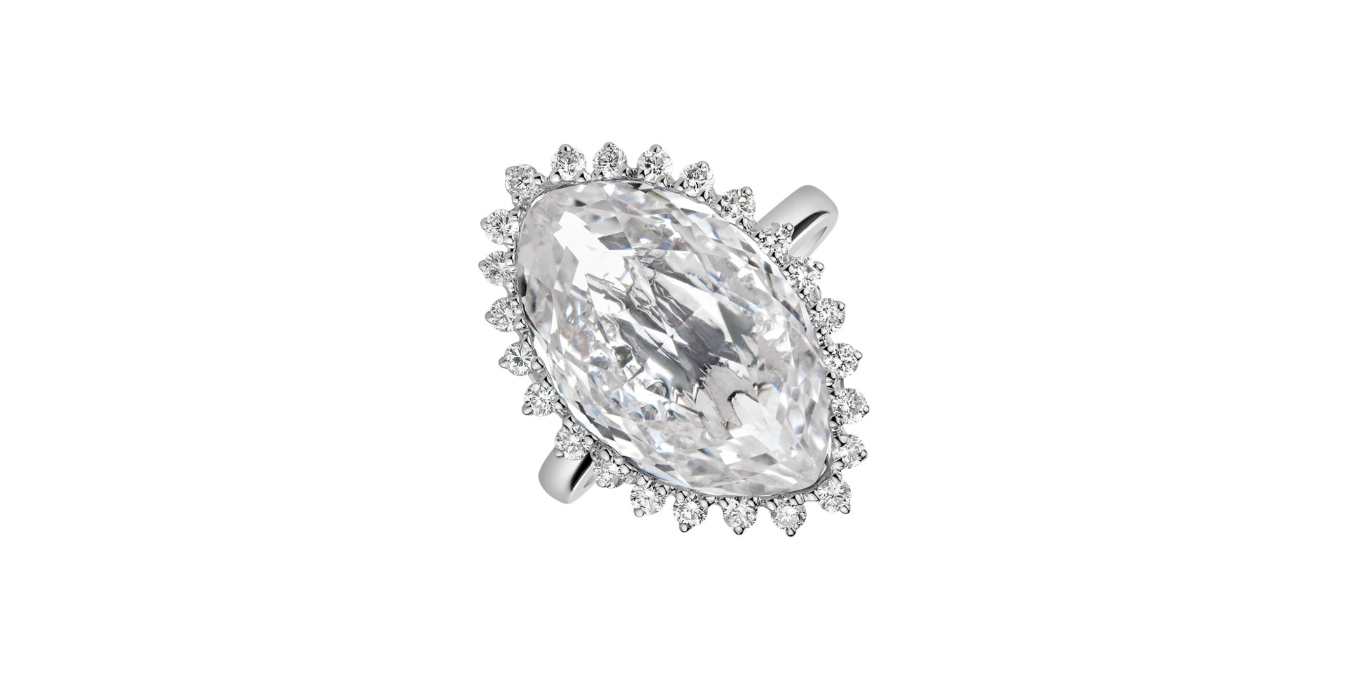 Prsten s topazem a diamanty Darlar Hope