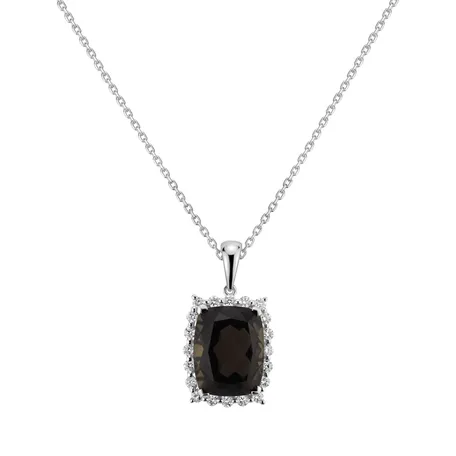 Přívěs s quartzem a diamanty Abdon