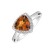 Prsten s citrínem a diamanty Luciole3
