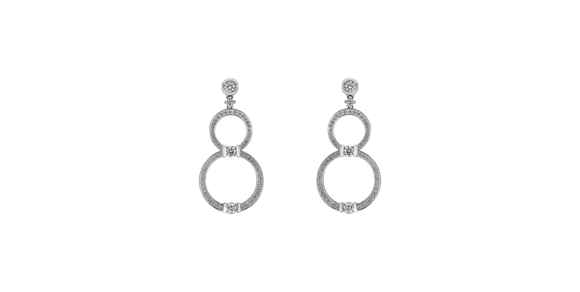 Náušnice s diamanty Heaven Sparkle