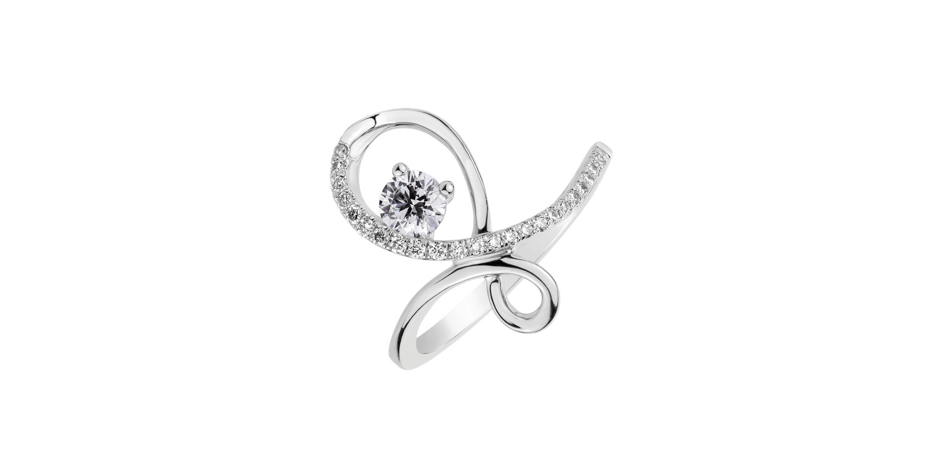 Prsten s diamanty Despair Loop