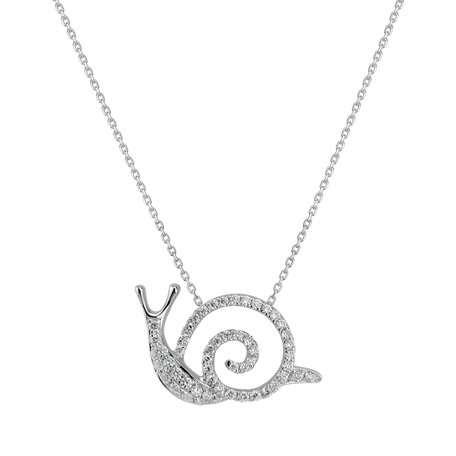 Přívěs s diamanty Snail Shell