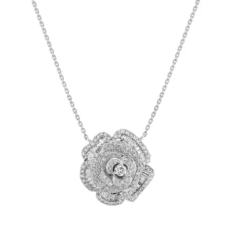 Náhrdelník s diamanty Argento