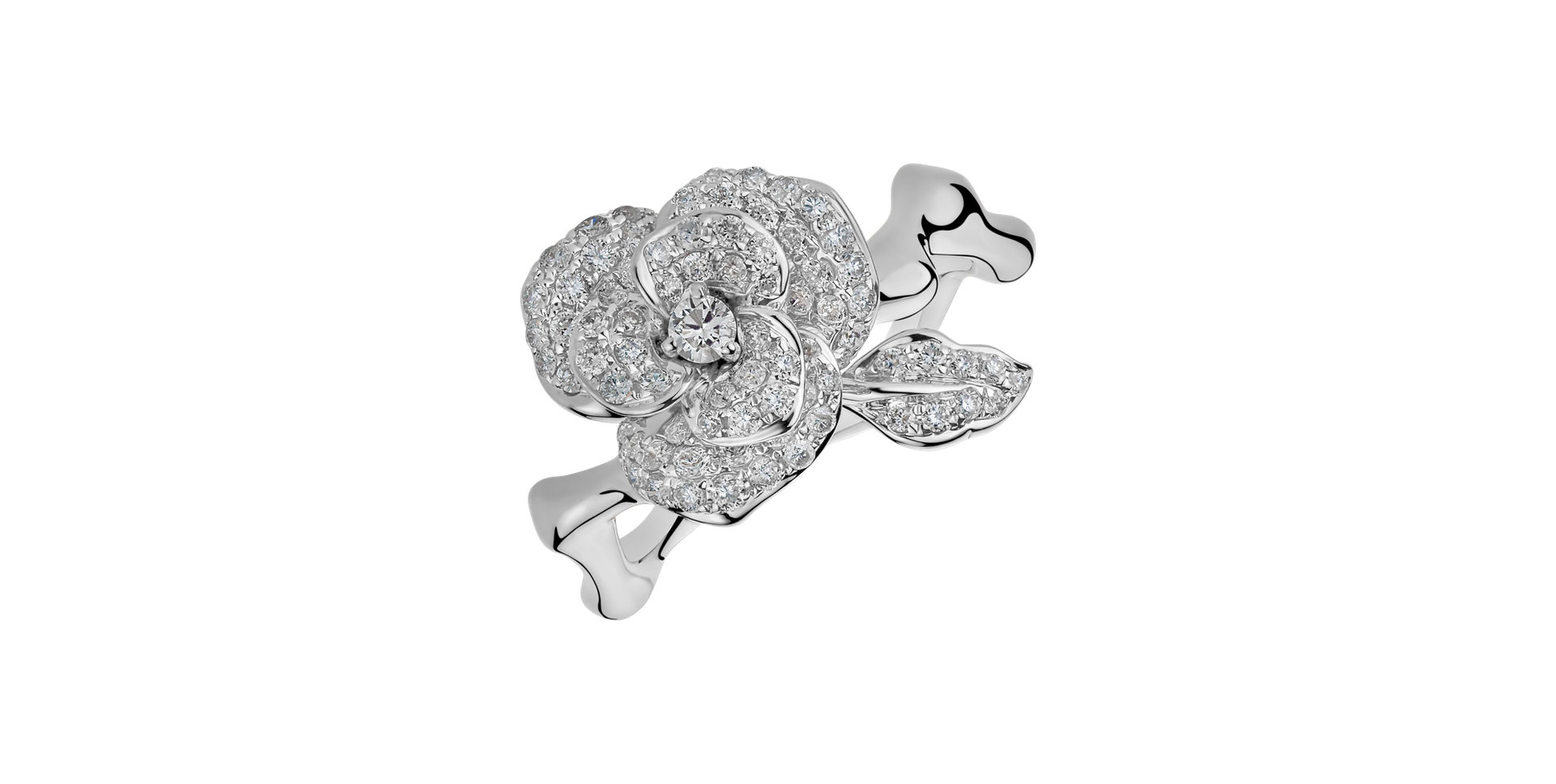 Prsten s diamanty Queen Flora