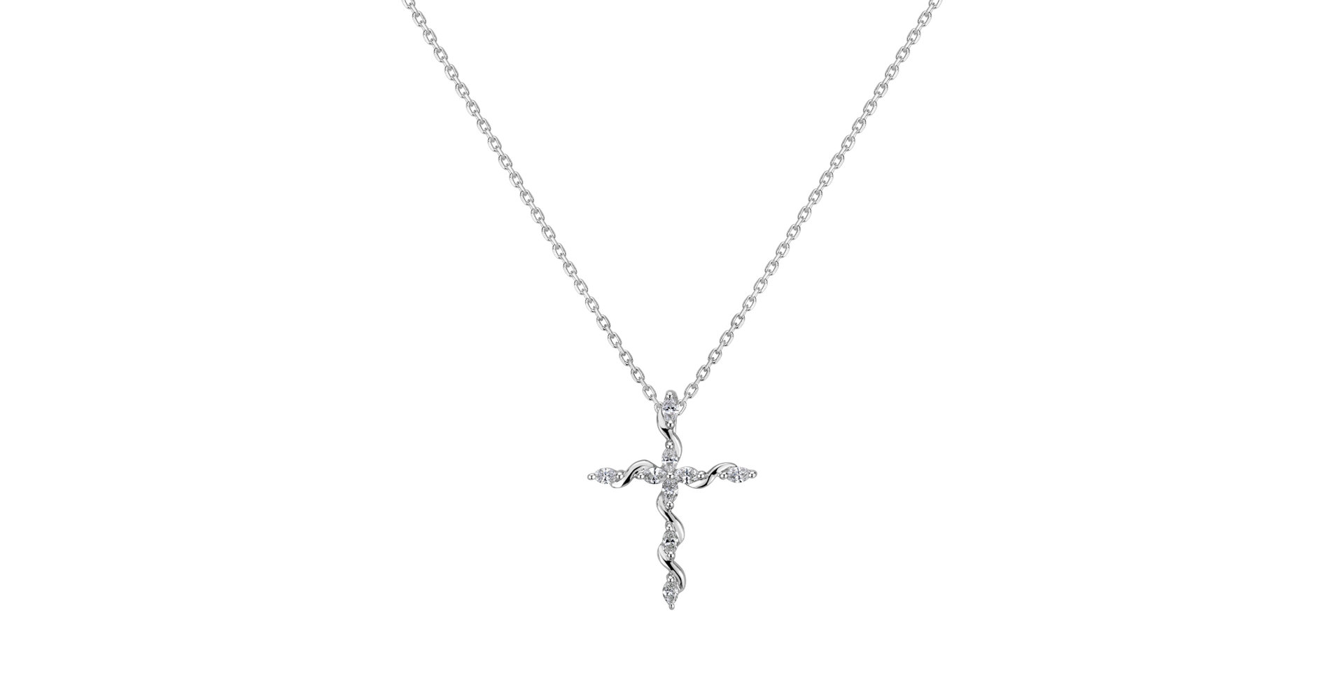 Přívěs s diamanty Nature Cross