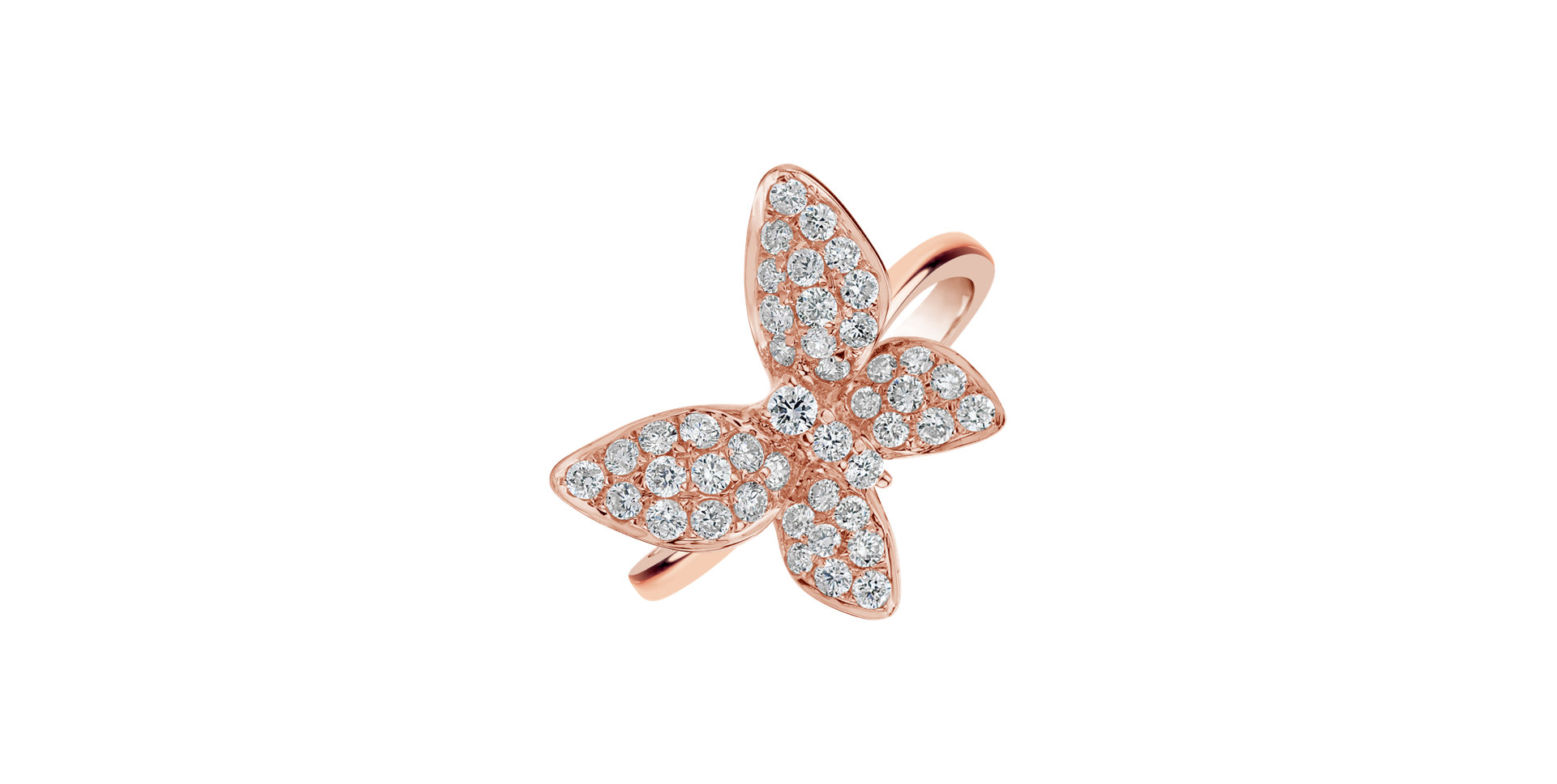 Prsten s diamanty Diamond Butterfly