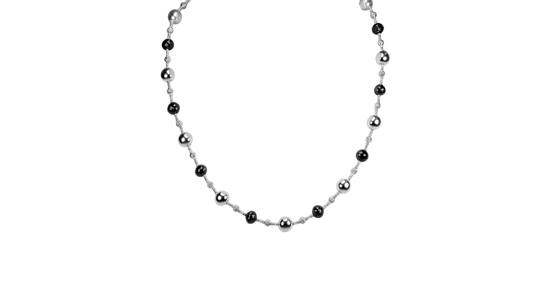 Náhrdelník s černými diamanty Seraph Symphony