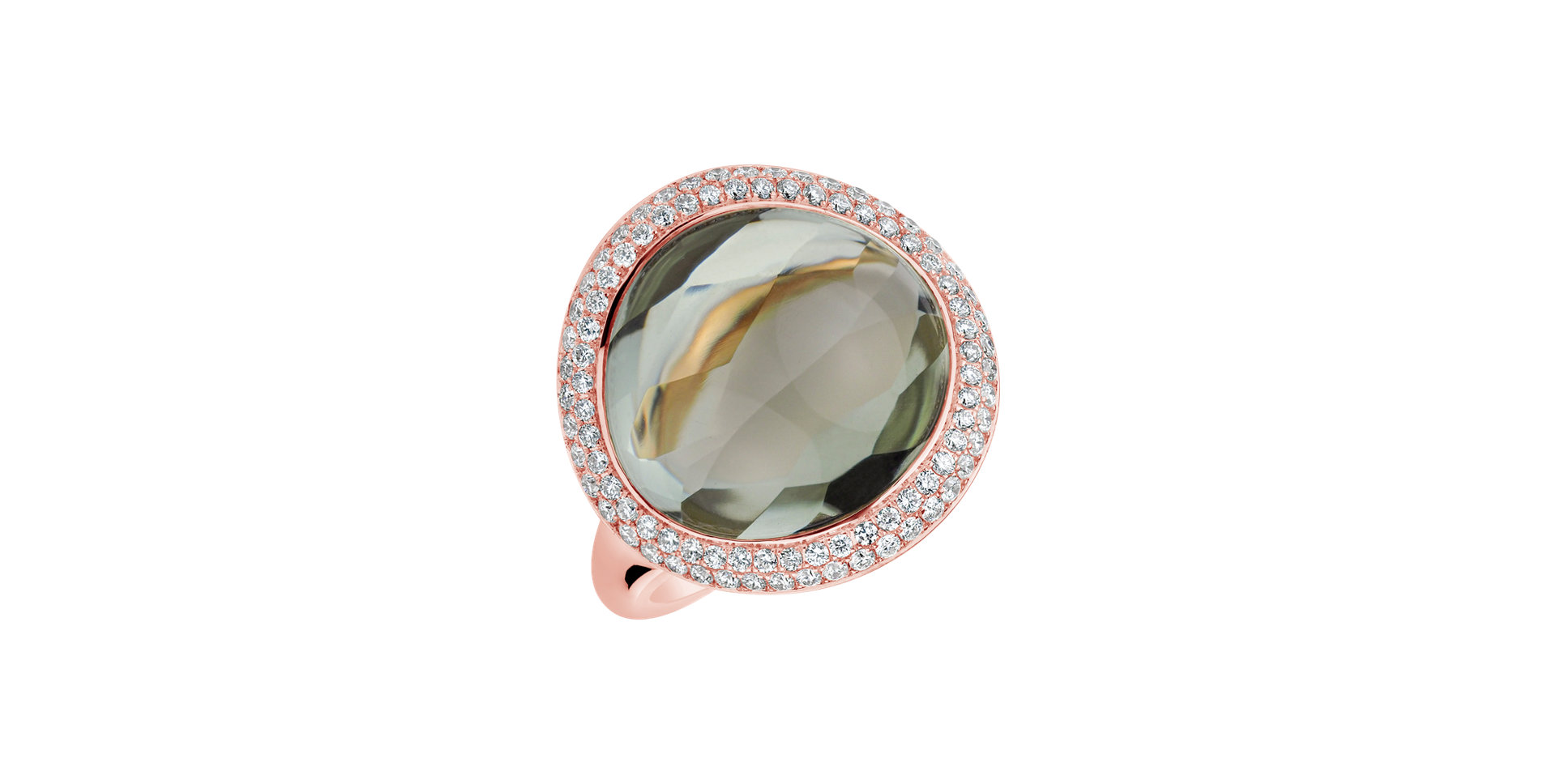 Prsten s ametystem a diamanty Secret Lake