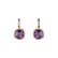 Náušnice s ametystem diamanty Violet Drops4