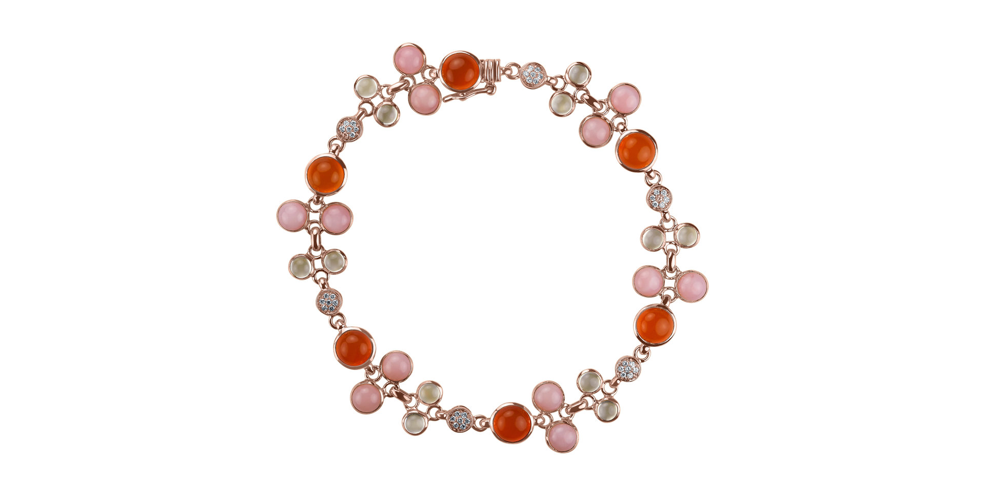 Náramek s diamanty a drahokamy Rainbow Tears