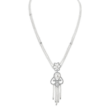 Náhrdelník s perlami a diamanty Versailles Romance