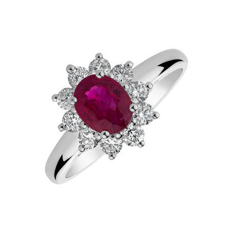 Prsten s rubínem a diamanty Ruby Princess
