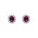 Náušnice s rubínem a diamanty Desire Star5