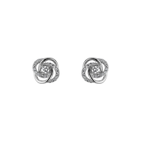 Náušnice s diamanty Rosettes