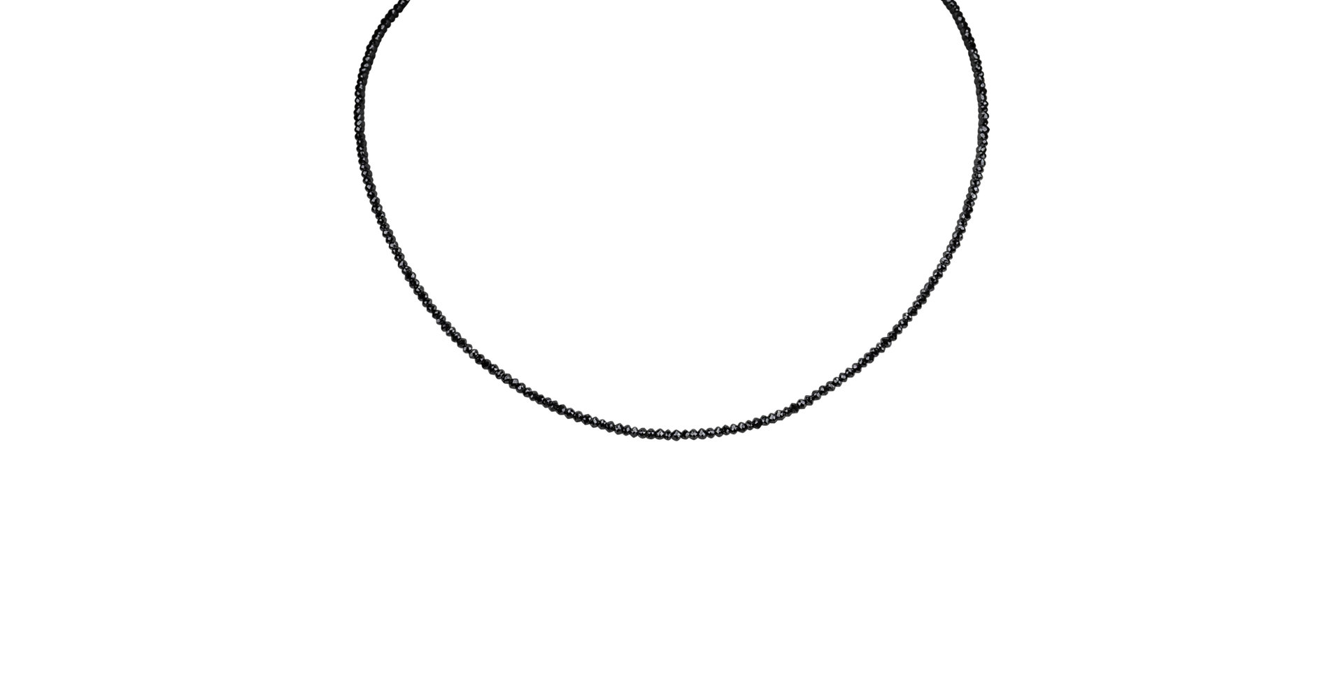 Náhrdelník s černými diamanty Night Jewel