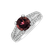 Prsten s turmalínem a diamanty Red Mosaic4