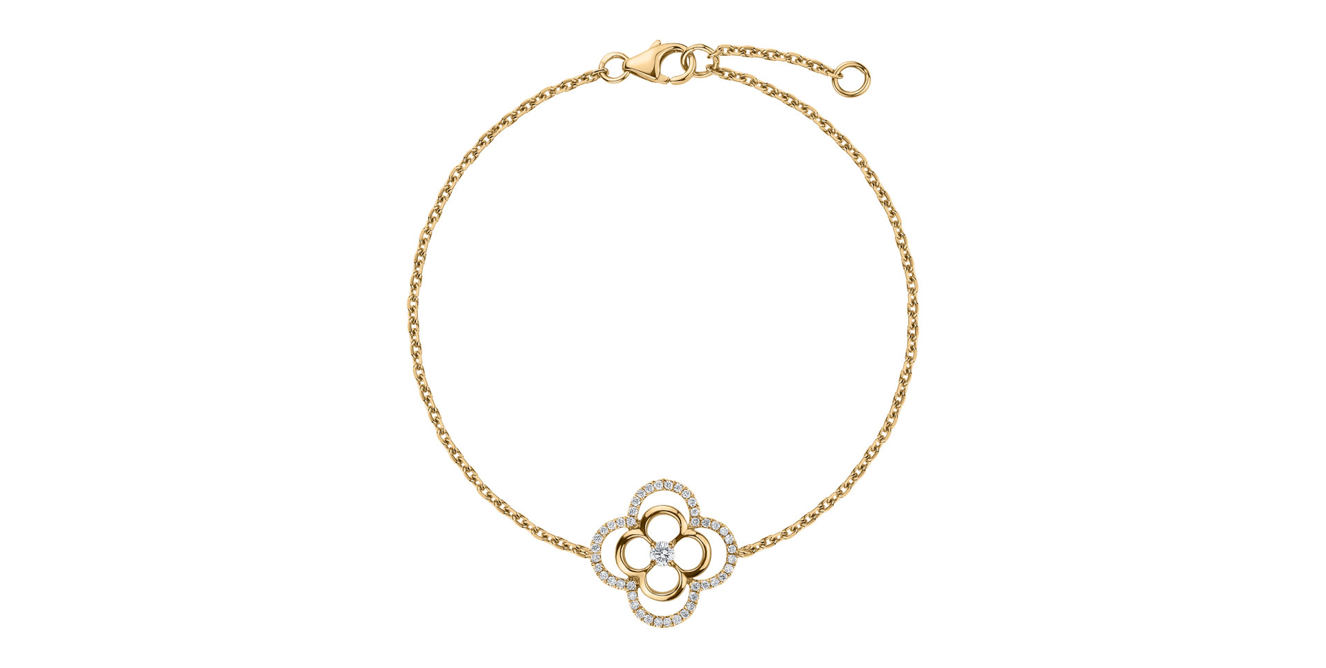 Náramek s diamanty Strelitzia