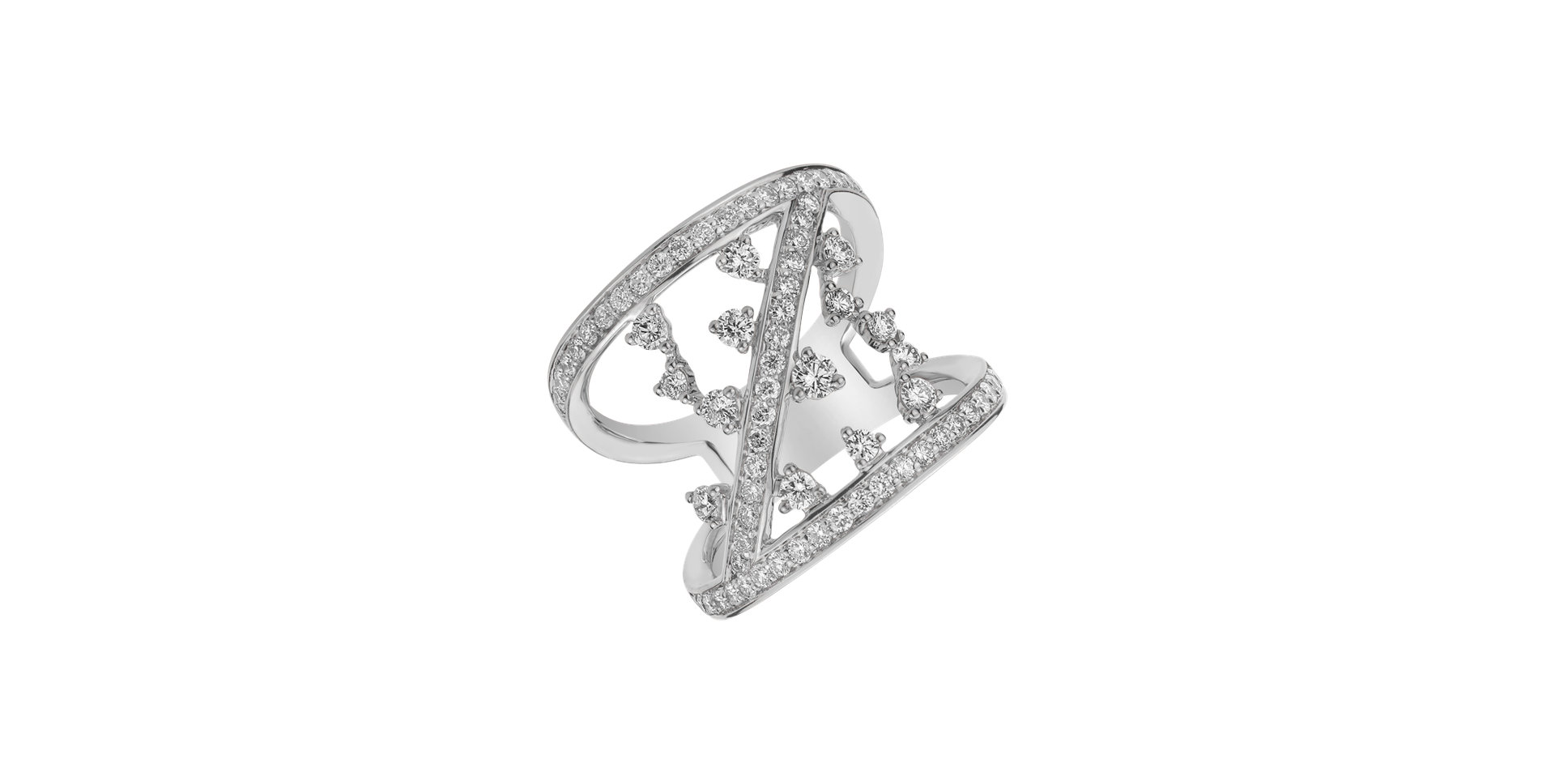 Prsten s diamanty Midnight Goddess