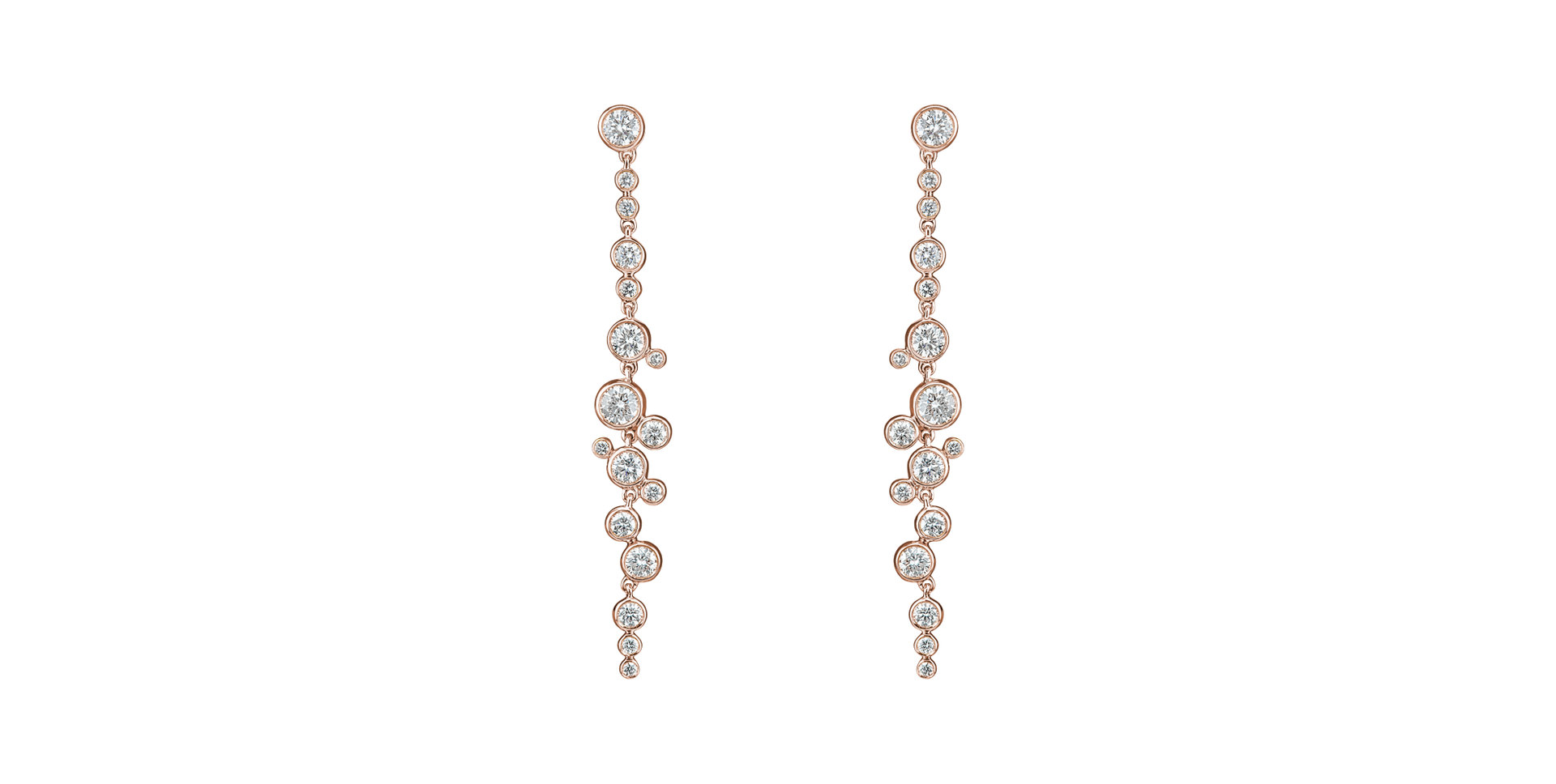 Náušnice s diamanty Heaven Waterfall