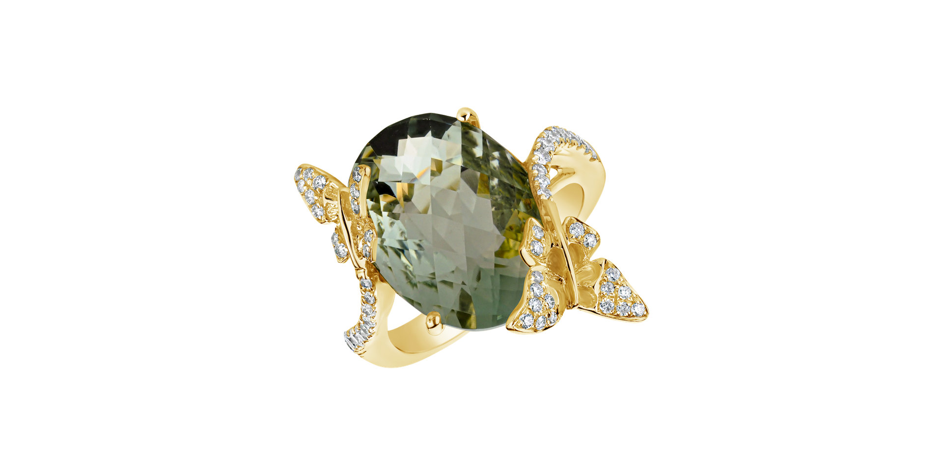 Prsten s ametystem a diamanty Virgin Gem