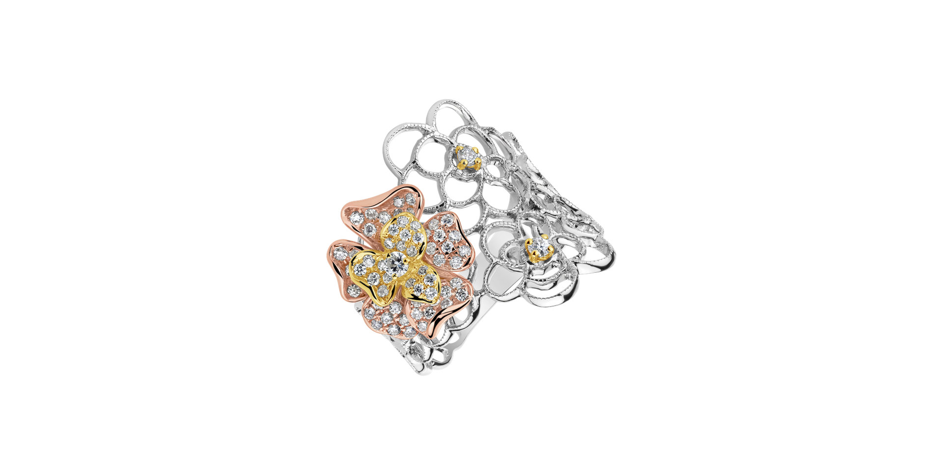 Prsten s diamanty Virgin Flower