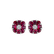 Náušnice s diamanty a rubíny Red Blossom5