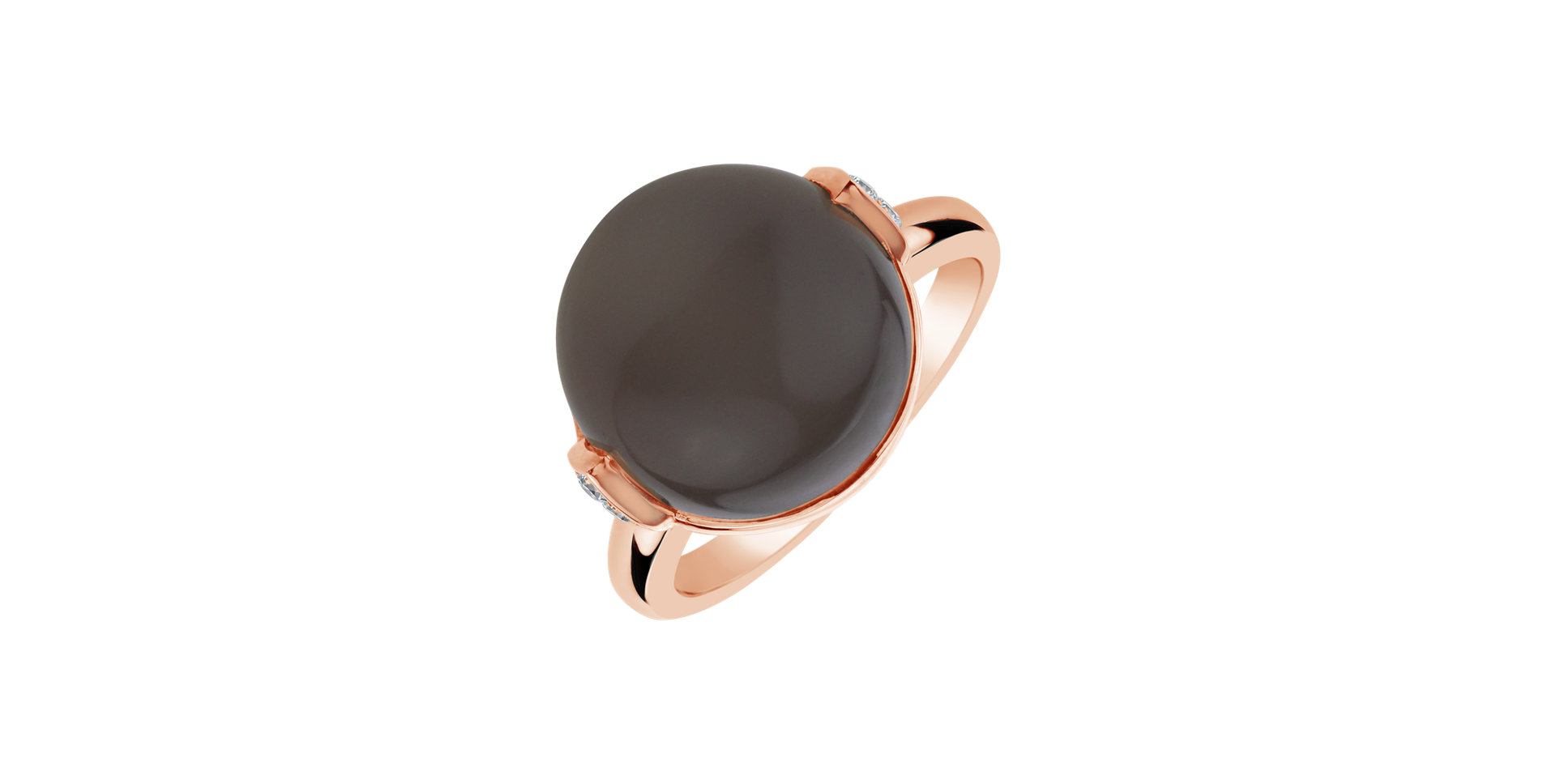 Prsten s měsíčním kamenem a diamanty Spring Bud