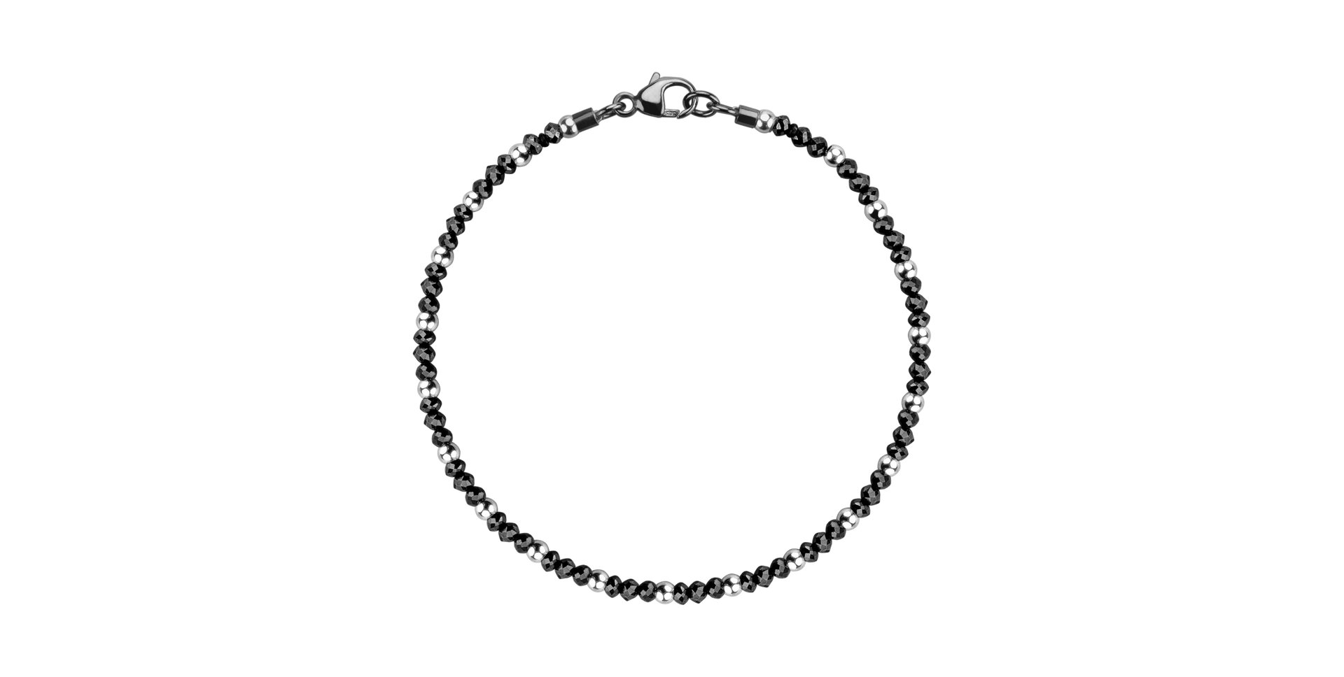 Náramek s černými diamanty Black Eminence