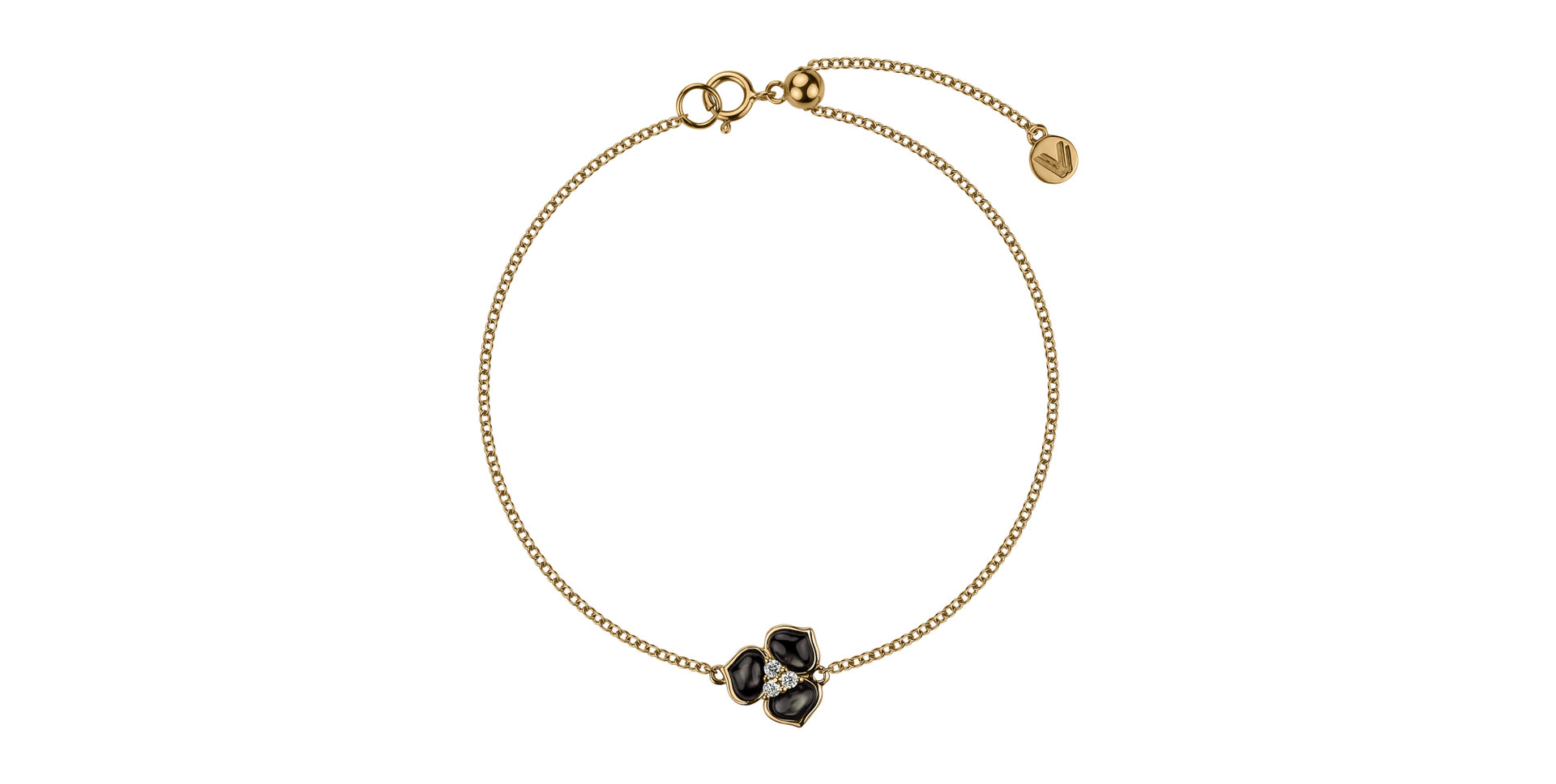 Náramek s diamanty a perletí Larne